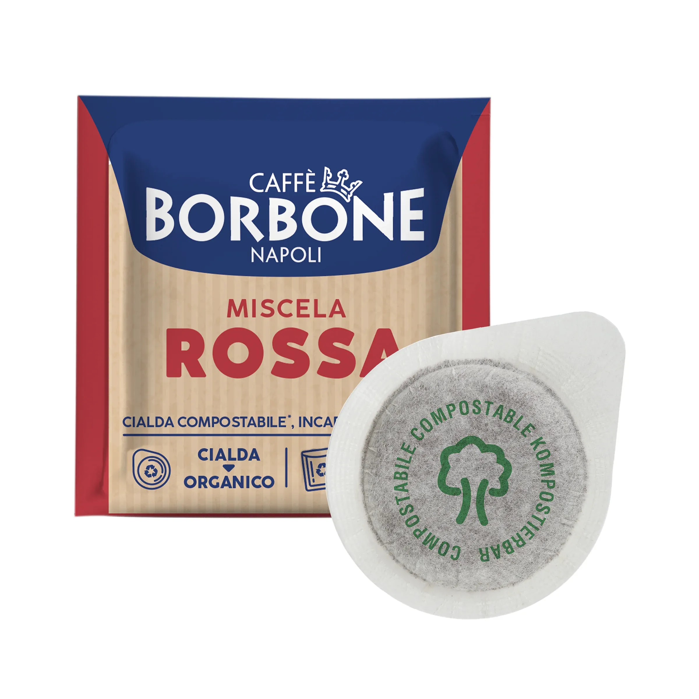 150 Cialde ESE 44mm Borbone Rossa