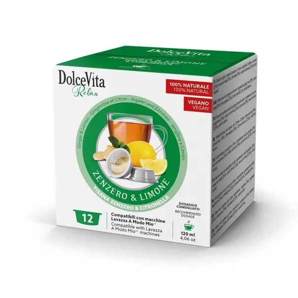 12 Capsule A Modo Mio Dolce Vita Zenzero e limone