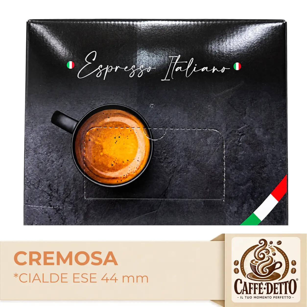 50 Cialde ESE 44mm Espresso Italiano Cremosa