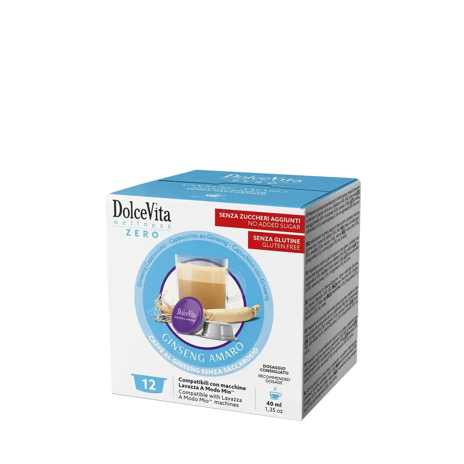 10 Capsule A Modo mio Dolce Vita Ginseng Amaro
