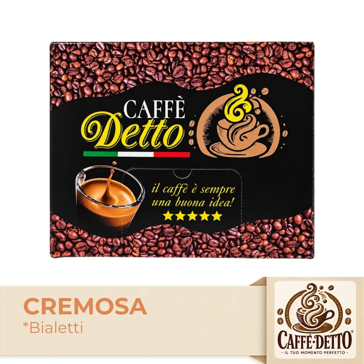 100 Capsule Letty/Bialetti Caffè Detto