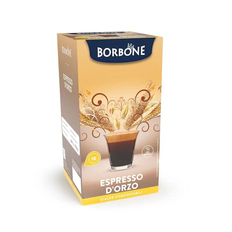 18 Cialde ESE 44mm Espresso D’orzo Borbone